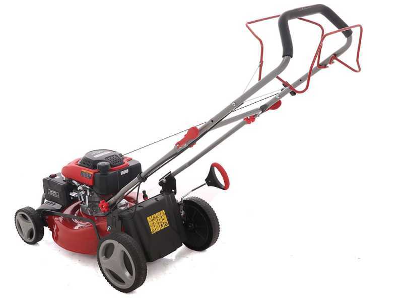 GeoTech-Pro S46-140BG - Tosaerba a scoppio semovente - 2in1: raccolta + scarico posteriore
