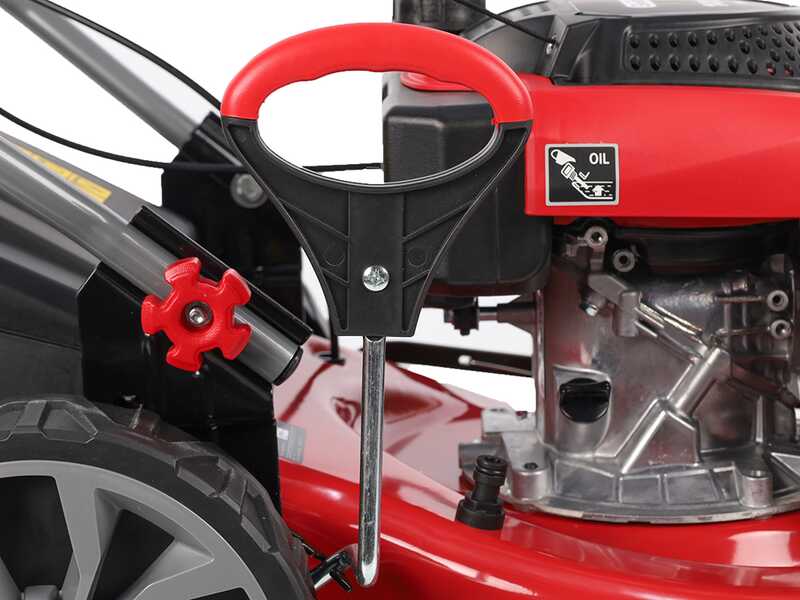GeoTech-Pro S46-140BG - Tosaerba a scoppio semovente - 2in1: raccolta + scarico posteriore