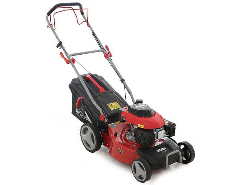 GeoTech-Pro S46-140BG - Tosaerba a scoppio semovente - 2in1: raccolta + scarico posteriore