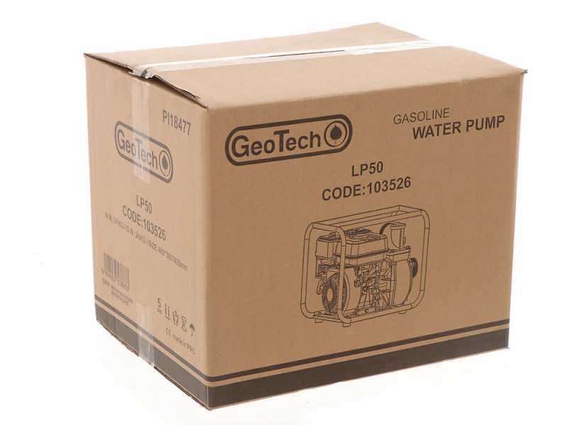 GeoTech LHP80 - Motopompa a scoppio autoadescante - Raccordi da 80 mm
