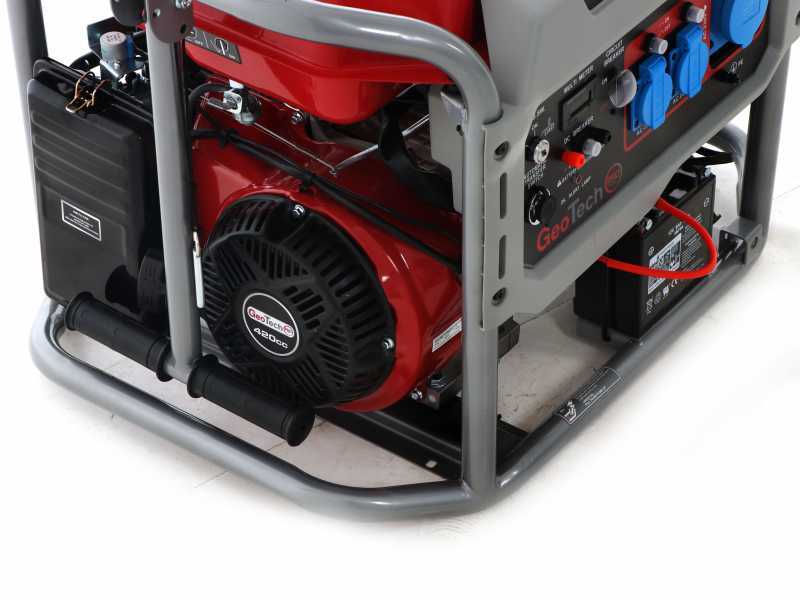 GeoTech-Pro GGP 8000 ESA - Generatore di corrente carrellato avv.elettrico con AVR 6.5 KW - Continua 6 Kw Monofase