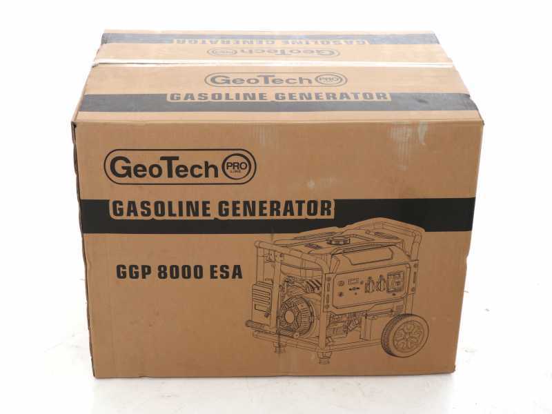 GeoTech PRO GGP 8000 ESA - Generatore di corrente carrellato avv.elettrico con AVR 6.5 KW - Continua 6 Kw Monofase