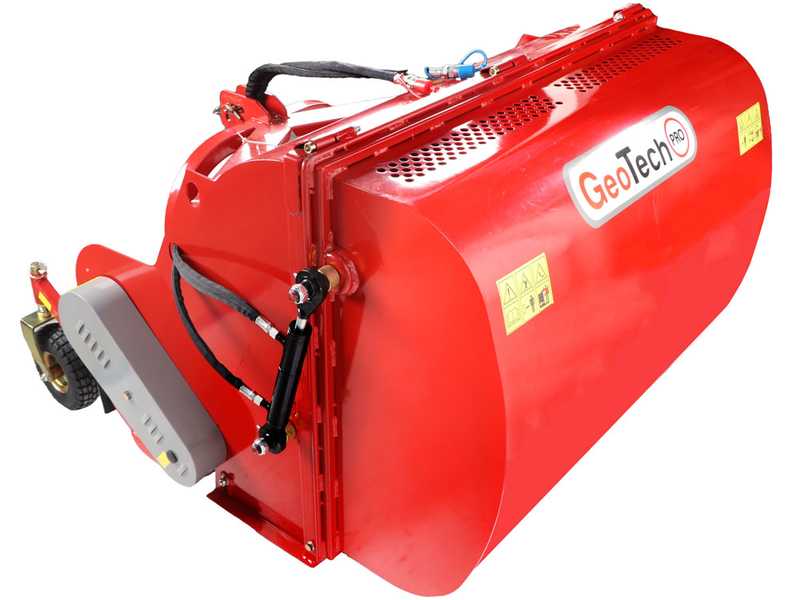 GeoTech-Pro CFL120 - Trinciaerba per trattore - Cesto di raccolta - Raccoglitore - Serie media