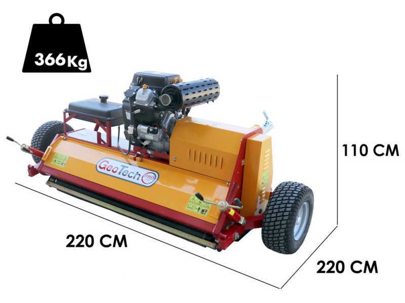 GeoTech Pro GTRB145 - Trinciaerba trainato per quad - Loncin LC2V80FD