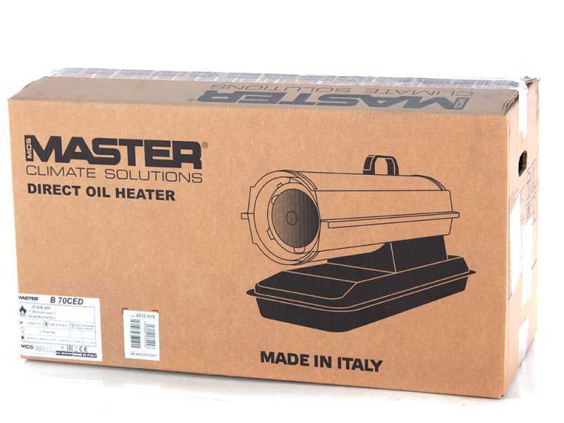 Master mod. B 70 CED - Generatore di aria calda diretto a gasolio diesel