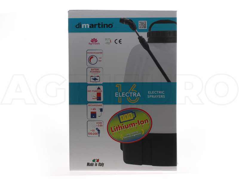 Di Martino Electra 16 Li-Ion - Pompa irroratrice spalleggiata - Batteria al litio - 17L