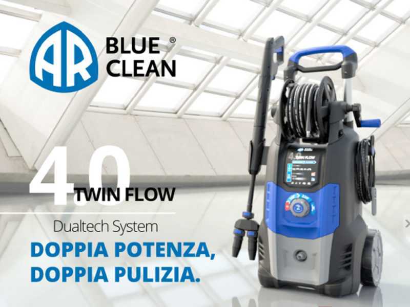 Annovi &amp; Reverberi Blue Clean 4.0 Twin Flow - Idropulitrice semi-pro - 150 bar max - portata 810 lt/h