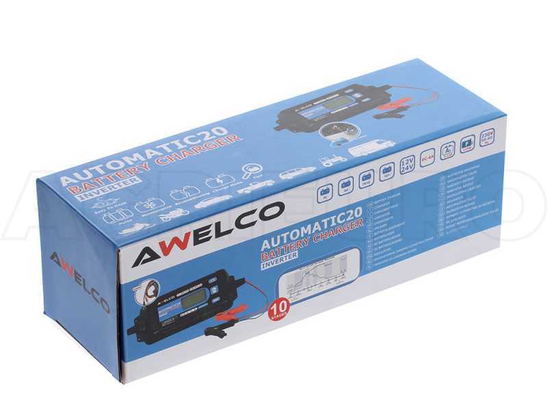 Awelco Automatic 20 - Caricabatterie mantenitore automatico - 12V / 24V - batterie fino a 120A