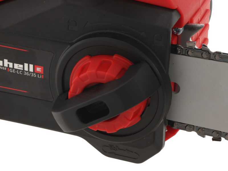 Einhell GE-LC 36/35 Li - Elettrosega a batteria 2 x 18V 4Ah - Lama da 35cm