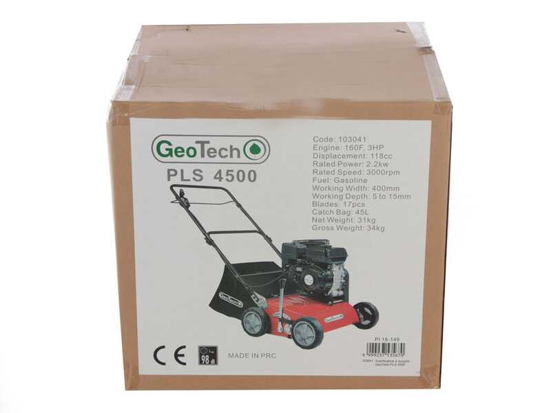 GeoTech-Pro PLS 6000 Evo - Arieggiatore a scoppio a lame fisse - Motore Ducar DH212