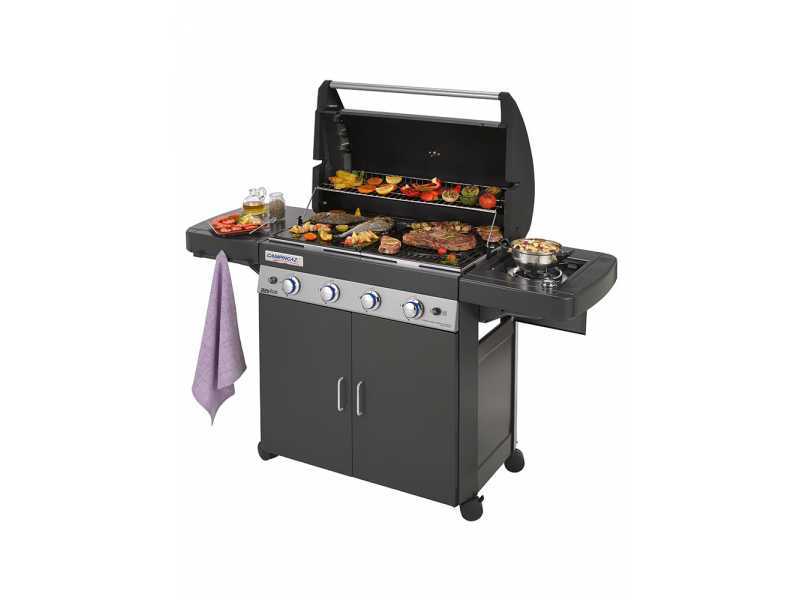 Campingaz 4 Series LS Plus D Dualgas - Barbecue a gas o metano con forno, piastra e griglia, culinary modular