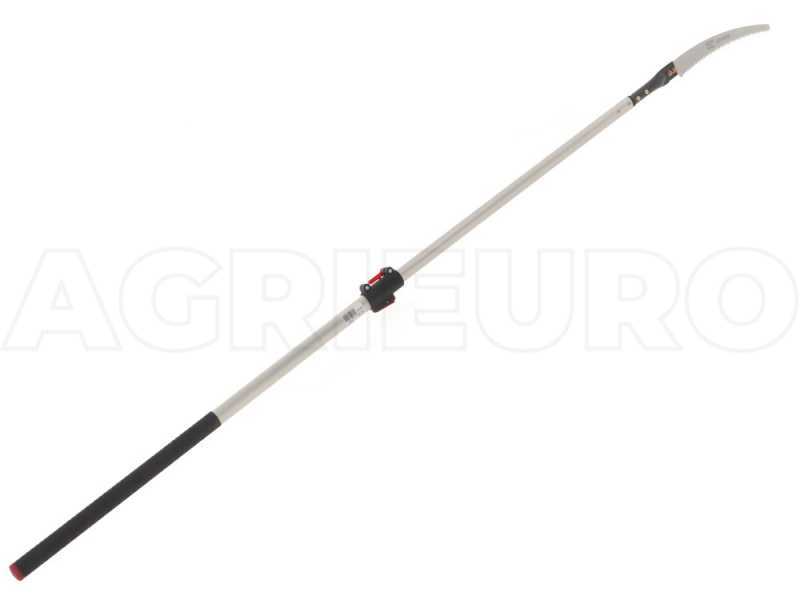 Archman Art. 24+69 - Seghetto curvo da 330 mm su asta telescopica ovale in alluminio da 2 mt