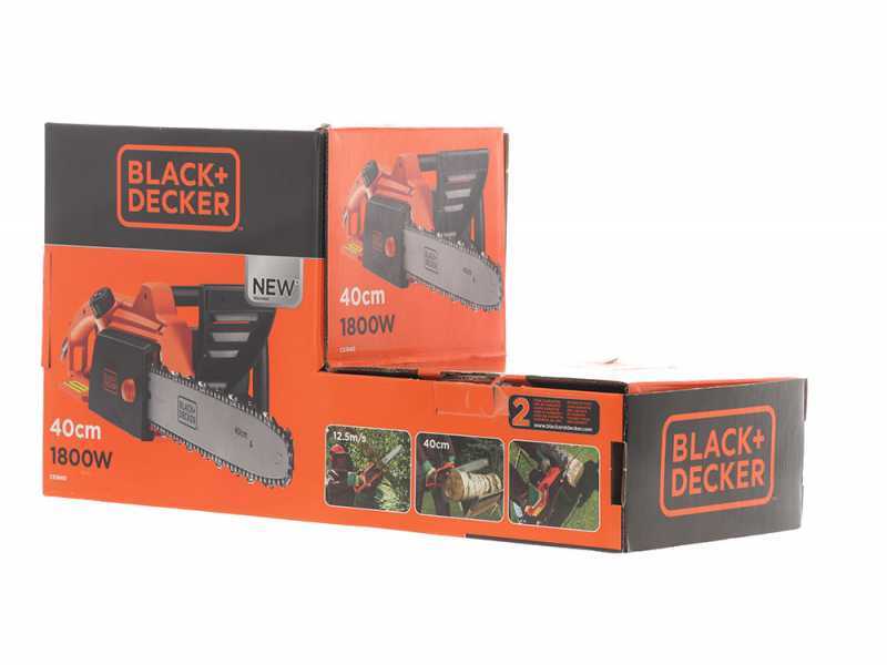 Elettrosega Black &amp; Decker CS1840-QS - lama da 40 cm- motore elettrico, motosega elettrica