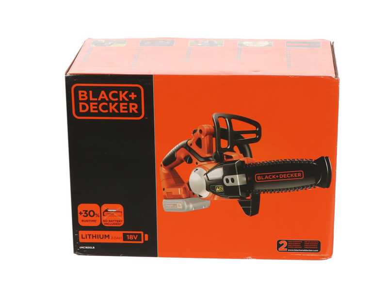 Black &amp; Decker GKC1820L20-QW - Elettrosega - Batteria a litio 18V 2Ah - Lama da 35cm