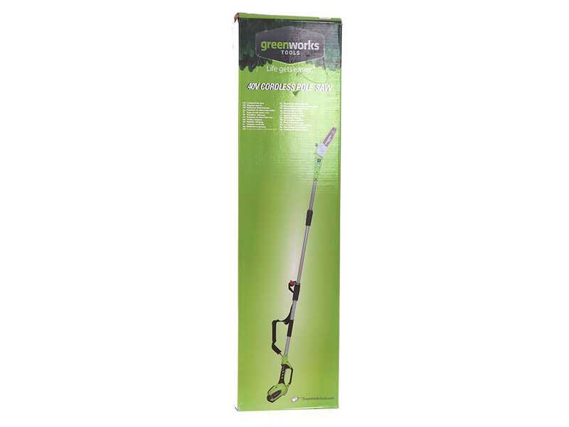 Greenworks G40PSF - Potatore a batteria 40V - A spalla su asta di prolunga - SENZA BATTERIA e CARICABATTERIA