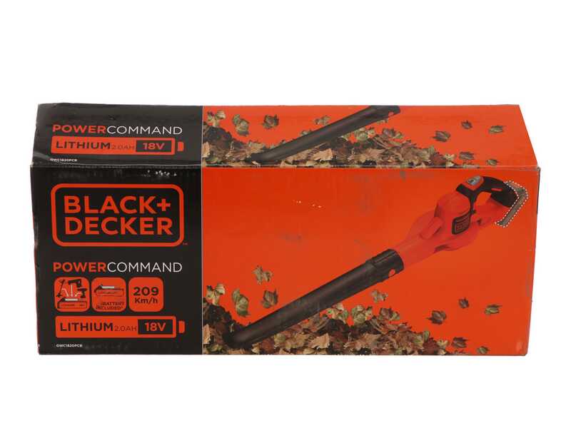 Black &amp; Decker GWC1820PC-QW - Soffiatore a batteria 18V 2Ah + in omaggio batteria 18V 2Ah