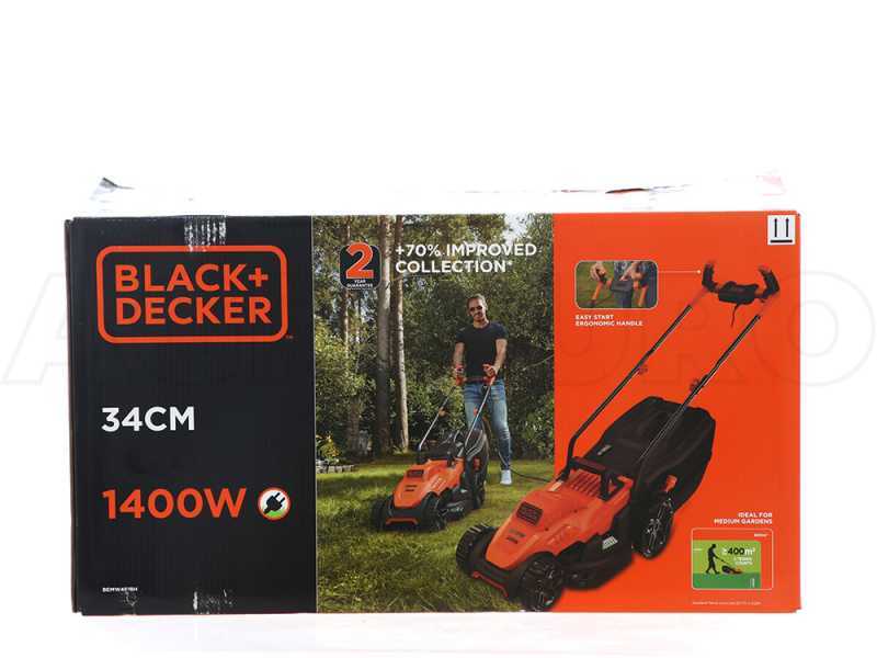 Black &amp; Decker BEMW461BH-QS - Tagliaerba elettrico - 1400 W - Taglio 34 cm