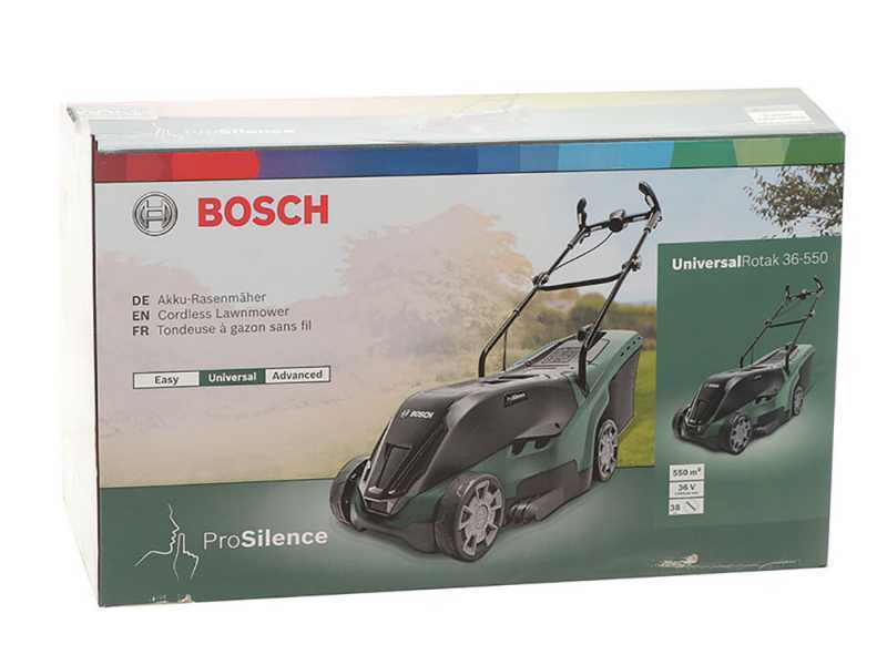 Bosch UniversalRotak 36-560 - Tagliaerba a batteria - 2x36V/2Ah - Taglio 36 cm