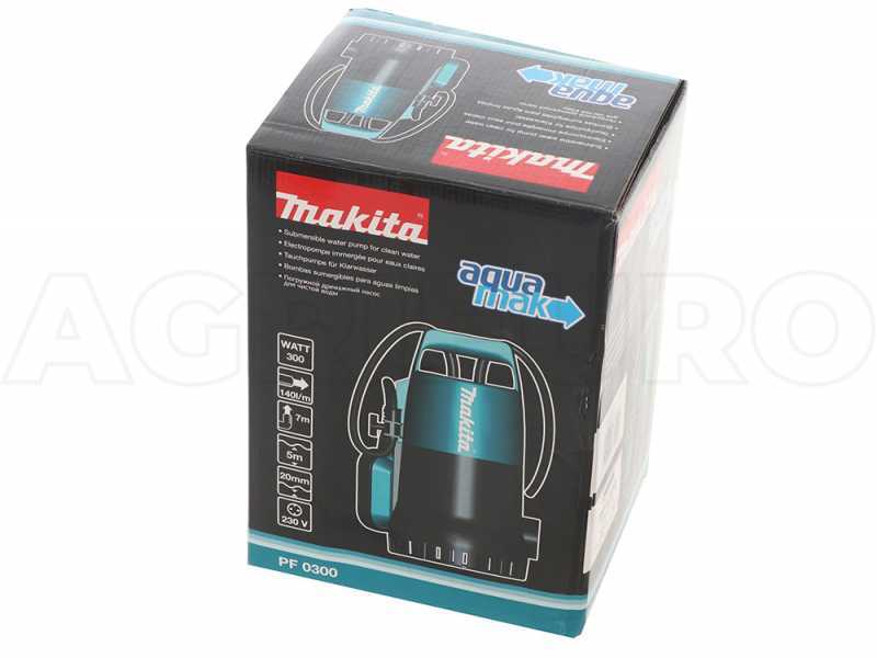 Makita PF0300 - Pompa sommersa elettrica per acque chiare - 300W