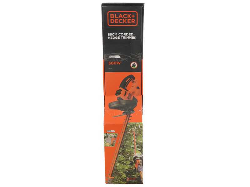 Black &amp; Decker BEHTS401-QS - Tagliasiepi elettrico con lama da 55 cm - 500W