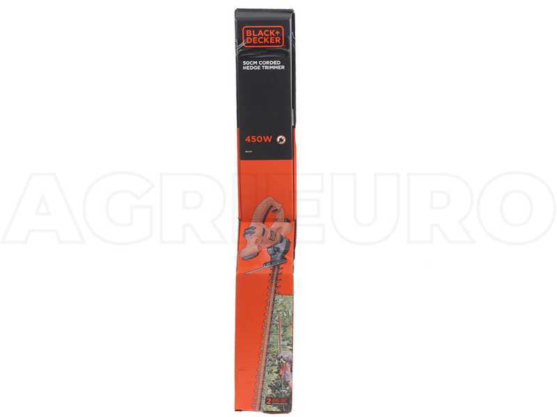 Black &amp; Decker BEHT251-QS - Tagliasiepi elettrico con lama da 50 cm - 450W