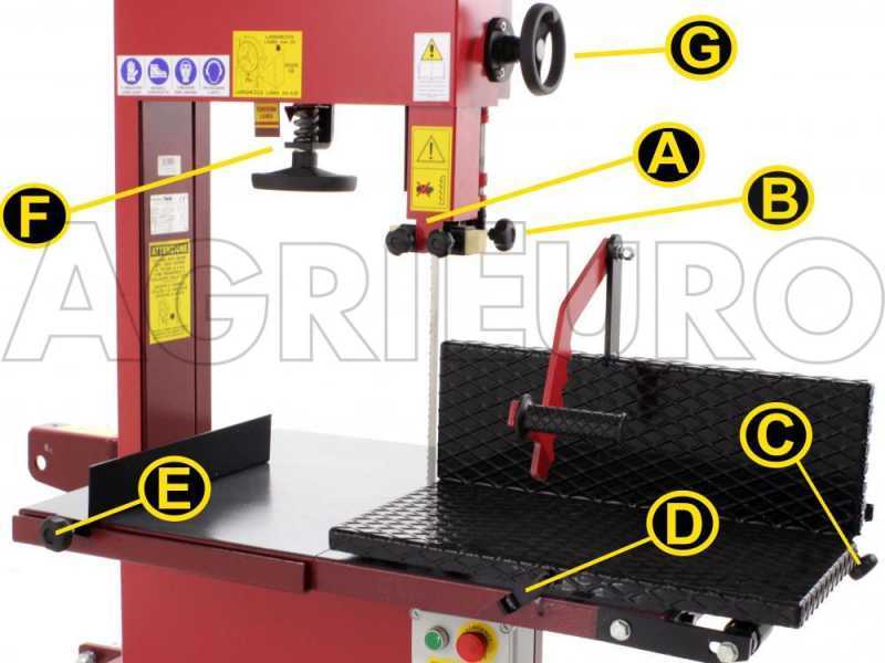 Sega a nastro legna da ardere 600 RE - Elettrica