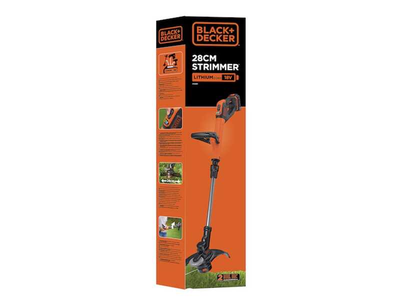 Black &amp; Decker STC1820EPC-QW - Tagliabordi a batteria 18V 2Ah + in omaggio batteria 18V 2Ah
