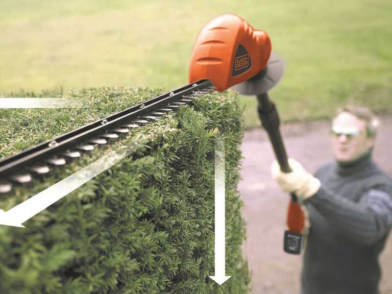 Black &amp; Decker GTC1843L20-QW - Tagliasiepi su asta di prolunga a batteria 18V/2Ah + in omaggio batteria 18V 2Ah