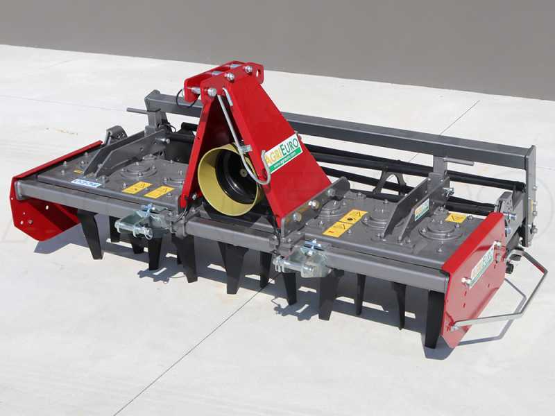 Erpice rotante RF170 - Larghezza di lavoro 170 cm - 16 lame - Serie leggera con rullo a gabbia