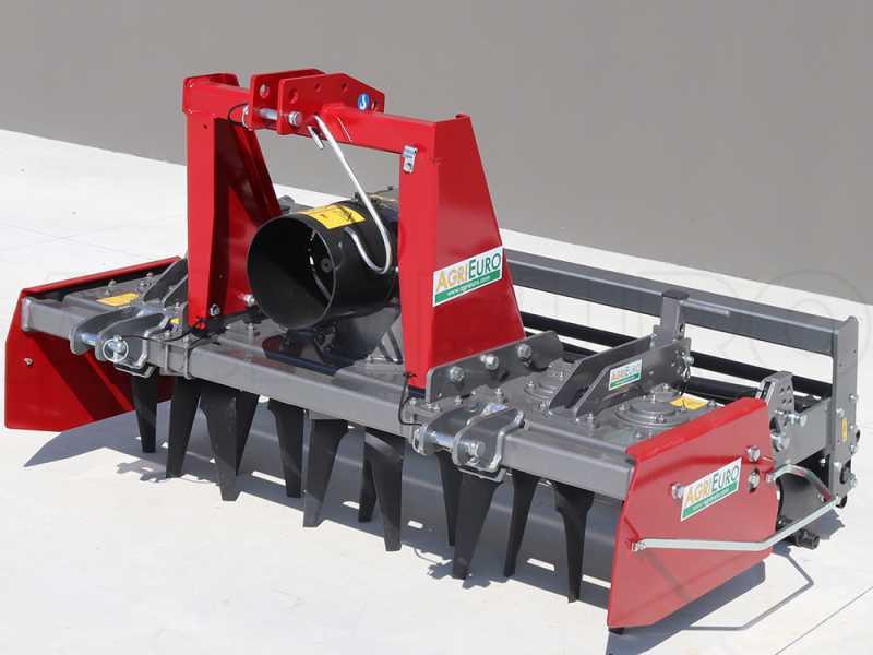 Erpice rotante RH150 - Larghezza di lavoro 150 cm - 14 lame - Serie media con rullo a gabbia