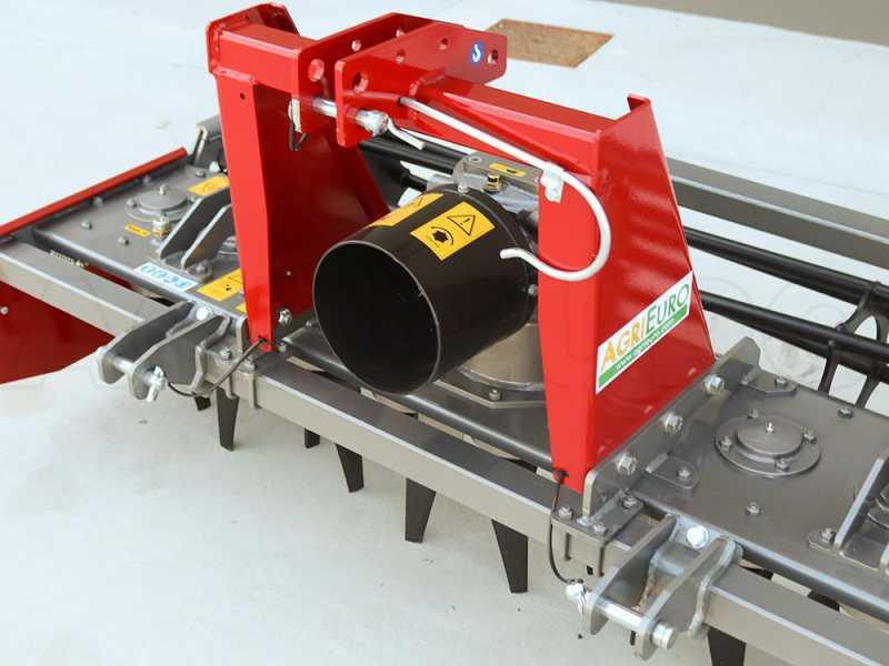 Erpice rotante RH190 - Larghezza di lavoro 190 cm - 18 lame - Serie media con rullo a gabbia