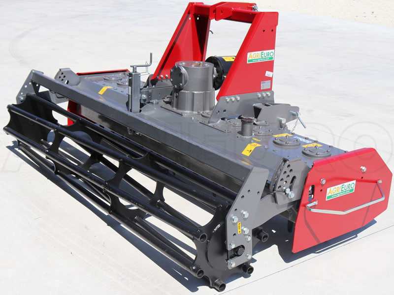 Erpice rotante RM250 - Larghezza di lavoro 250 cm - 22 lame - Serie pesante con rullo a gabbia