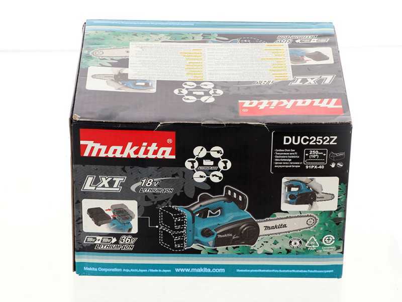 Makita DUC252Z - Elettrosega a batteria - 2 x 18V 5Ah - Lama da 25cm