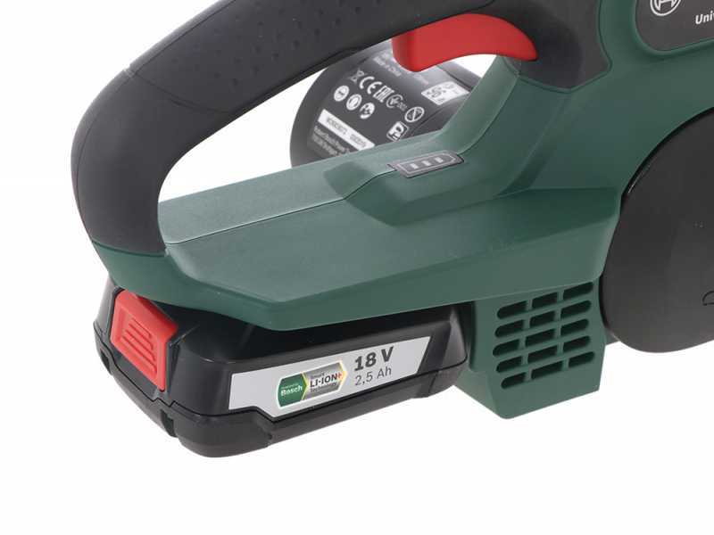 Elettrosega a batteria BOSCH UniversalChain 18 - batteria da 2.5Ah 18V - Ultraleggera
