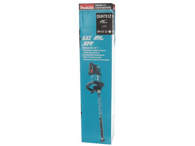 Makita DUH751Z - Tagliasiepi a batteria 18V/3Ah - Lama da 75 cm