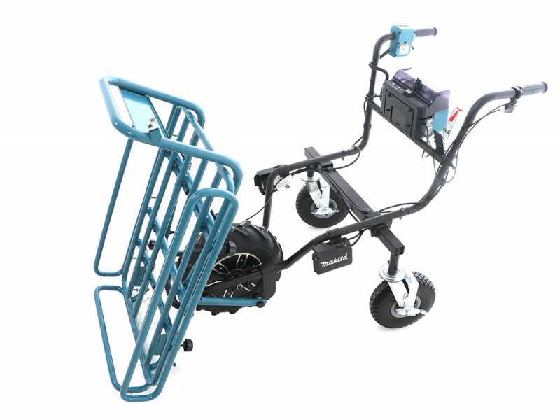 Makita DCU180 - Carriola elettrica a ruote con telaio tubolare - SENZA BATTERIA e CARICABATTERIA