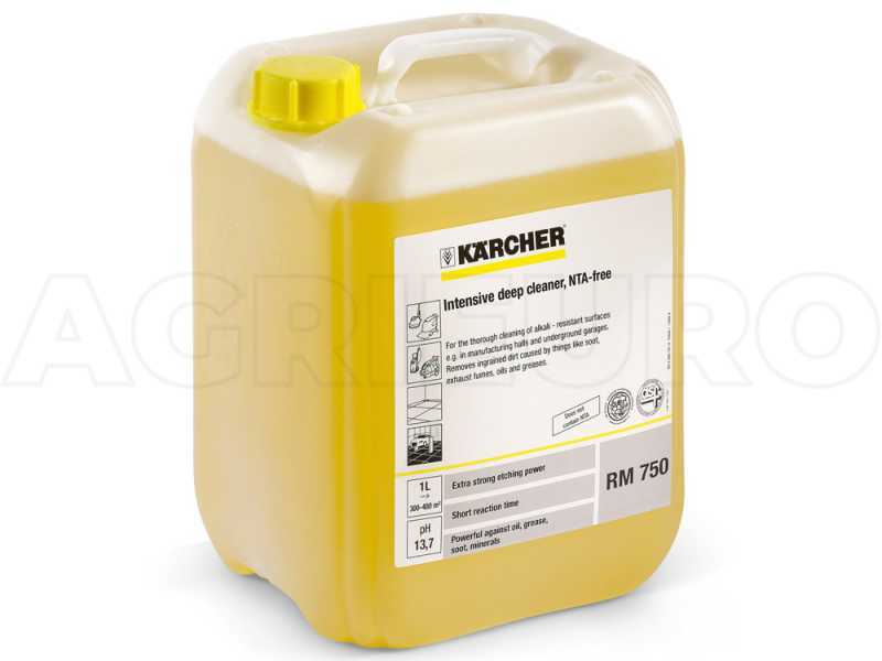 10 L Detergente intensivo per pulizie di fondo - per idropulitrici e lavapavimenti Karcher