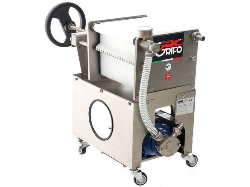 Grifo Professional FCP20-Olio - Filtro a cartoni per olio carrellato - Pompa in INOX Liverani