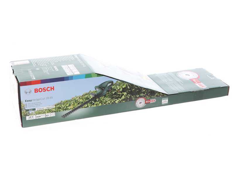 Bosch EasyHedgeCut 18-45 - Tagliasiepi a batteria litio con lama da 45 cm - SENZA BATTERIA e CARICABATTERIA