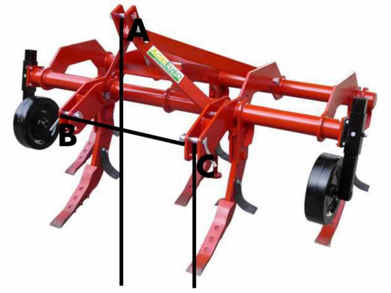 Ripuntatore agricolo serie leggera 170  - 5 ancore - Tipo Romagna