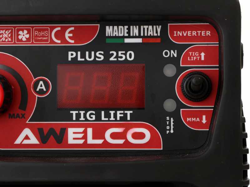 Awelco Plus 250 TIG LIFT - Saldatrice Inverter (TIG LIFT, MMA), corrente continua (DC)