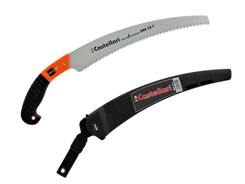 Castellari Tornado Carbon L V3 - Abbacchiatore elettrico a batteria tipo auto con cavo in dotazione - Asta telescopica in carbonio 230/330 cm