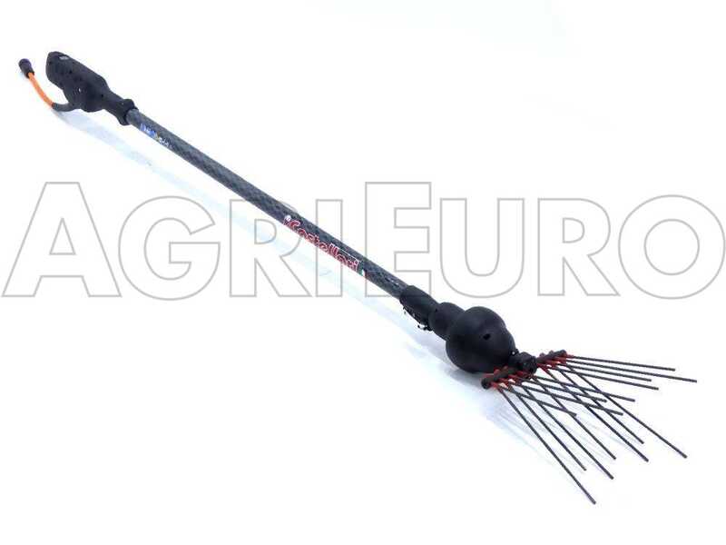 Castellari Fenix L V2 - Abbacchiatore elettrico a batteria tipo auto con cavo in dotazione - Asta telescopica in carbonio 230/320  cm