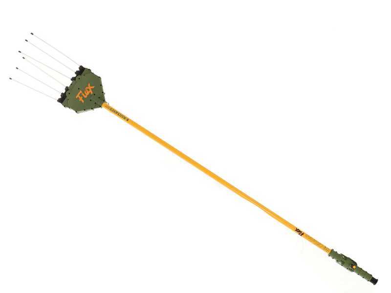 Oliviero Flex Basic Fisso - Abbacchiatore elettrico a batteria - asta in alluminio - 240 cm