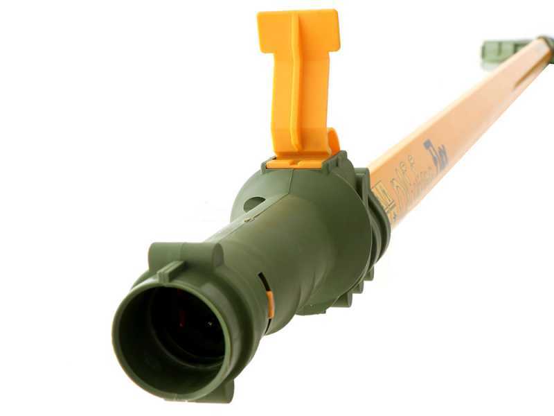 Oliviero Flex Basic - Abbacchiatore elettrico a batteria telescopico, asta in alluminio 220-340 cm