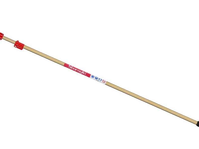 Sbaraglia Adrian - Abbacchiatore a batteria - Con 8 denti in carbonio e doppio moto oscillatorio - peso 1.5 kg