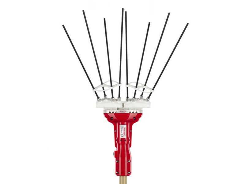 Sbaraglia Adrian - Abbacchiatore a batteria - Con 8 denti in carbonio e doppio moto oscillatorio - peso 1.5 kg