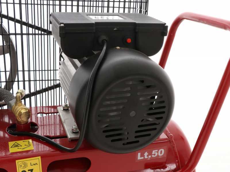 GeoTech-Pro BACP50-8-2 - Compressore aria elettrico a cinghia - Motore 2 HP - 50 litri - potenza 8 bar