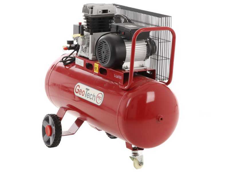 GeoTech-Pro BACP100-10-3 - Compressore aria elettrico a cinghia - Motore 3 HP - 100 lt - 10 bar