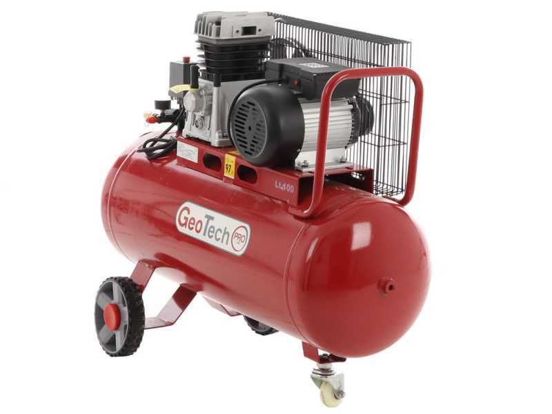 GeoTech-Pro BACP100-10-3 - Compressore aria elettrico a cinghia - Motore 3 HP - 100 lt - 10 bar